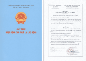 Giấy phép cho thuê lại lao động