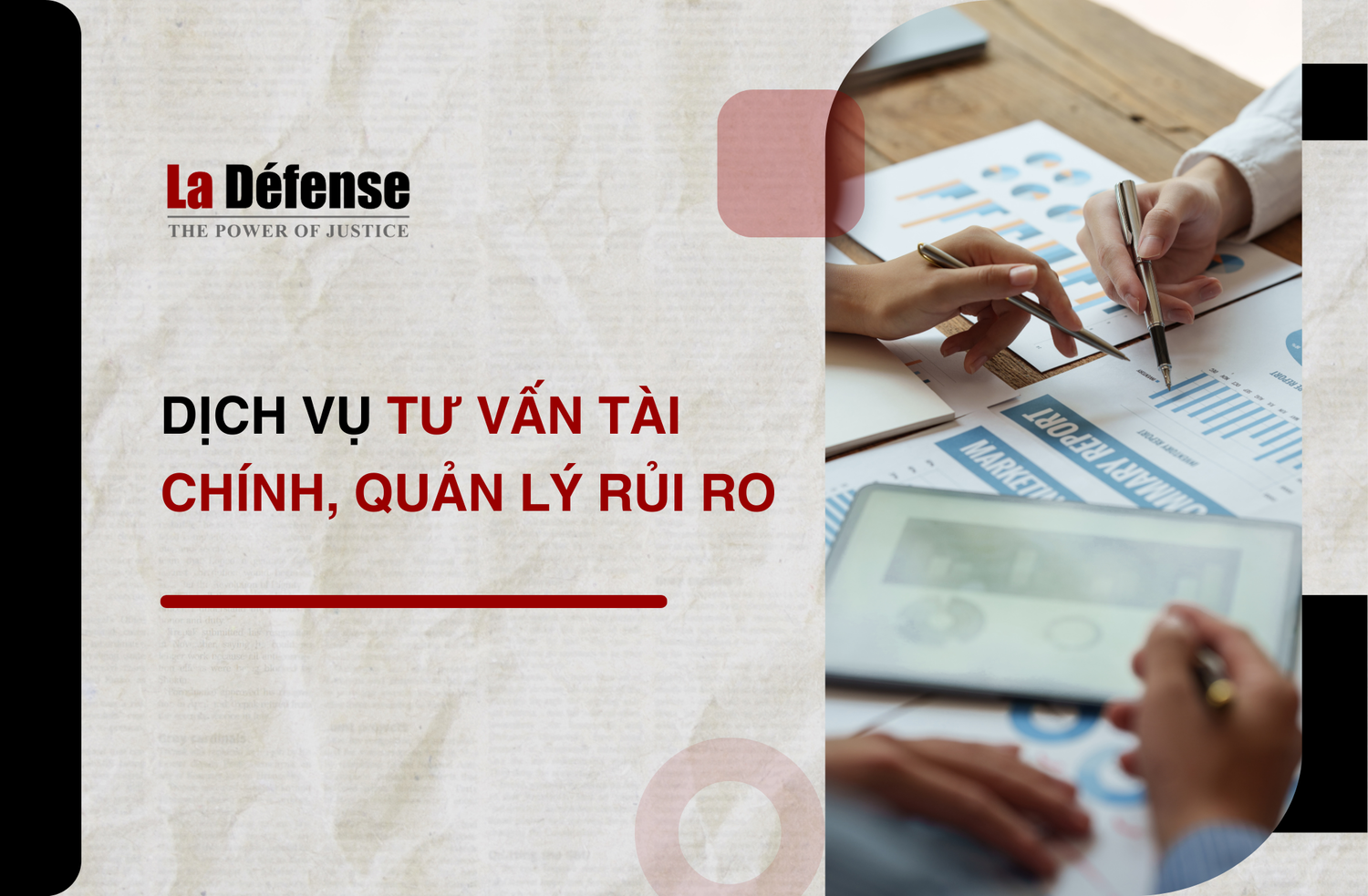 Dịch vụ tư vấn tài chính, quản lý rủi ro