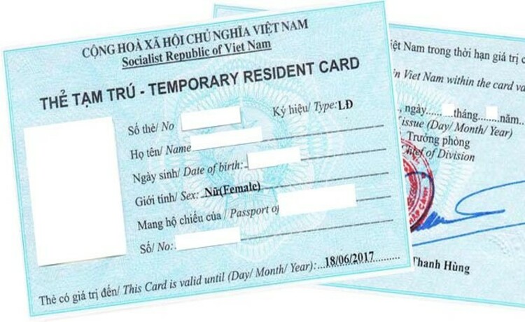 Thẻ tạm trú cho người nước ngoài