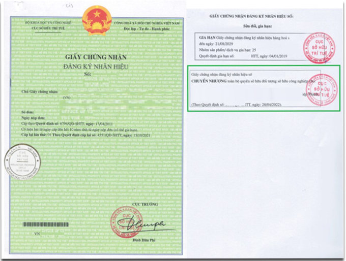 chuyển nhượng nhãn hiệu