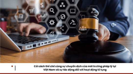 Cải cách thể chế cùng sự chuyển dịch của môi trường pháp lý tại Việt Nam và sự tác động đối với hoạt động tố tụng