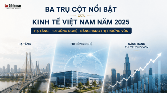 Ba trụ cột nổi bật của kinh tế Việt Nam năm 2025: Hạ tầng – FDI công nghệ – Nâng hạng thị trường vốn