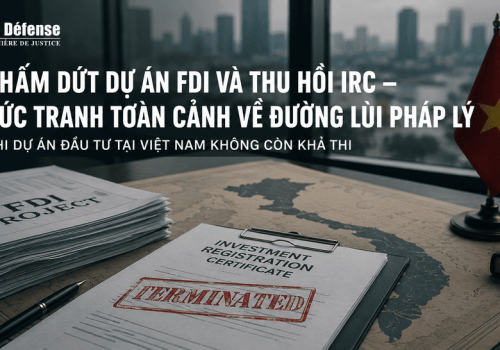 cham dut du an