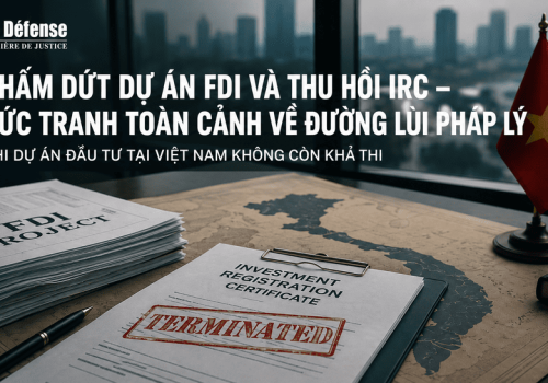 cham dut du an