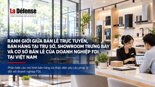 Ranh giới giữa bán lẻ trực tuyến, bán hàng tại trụ sở, showroom trưng bày và cơ sở bán lẻ của doanh nghiệp FDI tại Việt Nam